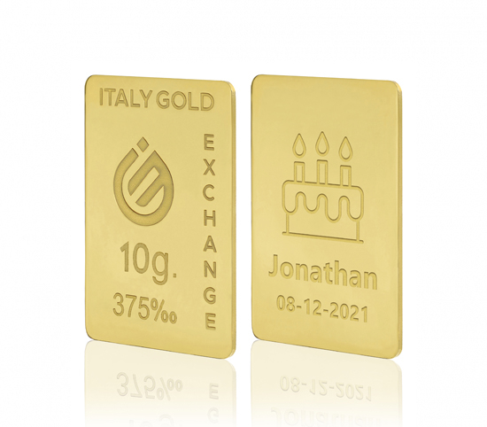 9 Karat Geburtstaggeschenk Goldbarren aus 10 g IGE GOLD